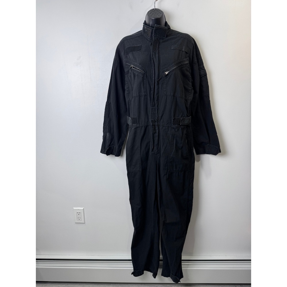 RE/DONE Women Utility Workwear Black Jumpsuit Cotton Small